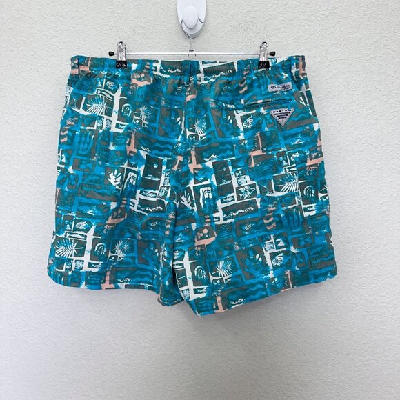 Columbia PFG Super Backcast Water Mesh Lined 6" Swim Shorts FM1107 Mens size XXL - Picture 1 of 10